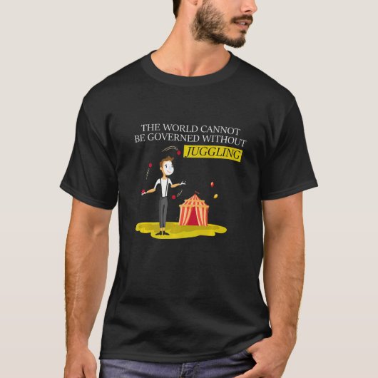 Juggler Circus Performer Tricks mit Balls & Button T-Shirt (Vorderseite)