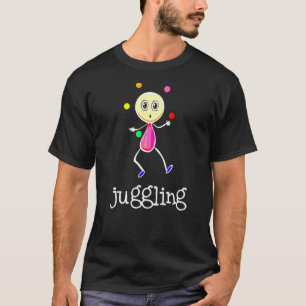 Juggler Circus Performer Tricks mit Balls & Button T-Shirt