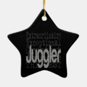 Juggler Extraordinaire Keramik Keramik Ornament (Hinten)