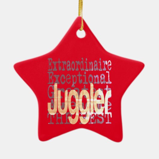Juggler Extraordinaire Keramik Ornament (Hinten)