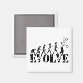 Juggler Juggle Evolution Sportart Magnet (Vorderseite/Rückseite)