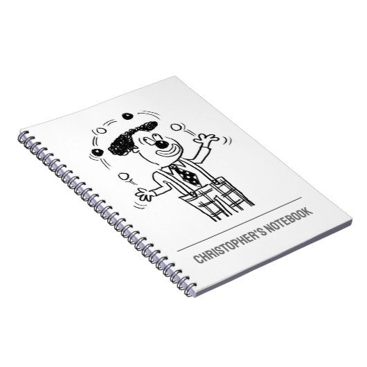 Juggler oder Entertainer-Notebook Notizblock (Rechte Seite)