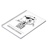 Juggler oder Entertainer-Notebook Notizblock (Linke Seite)