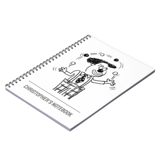 Juggler oder Entertainer-Notebook Notizblock (Linke Seite)