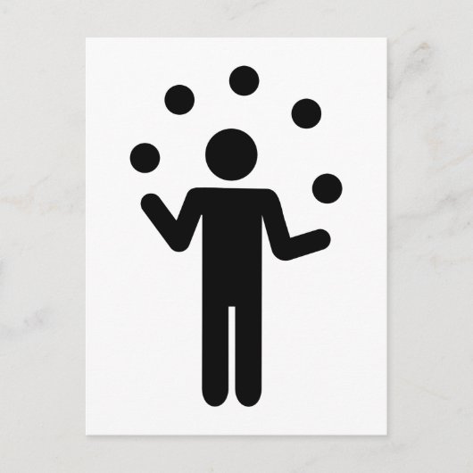 Juggler Postkarte (Vorderseite)