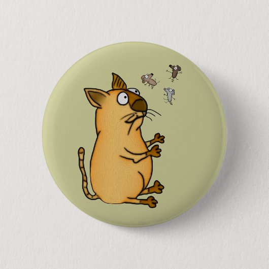 Juggling Cat Button (Vorderseite)