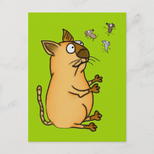 Juggling Cat Postkarte (Vorderseite)