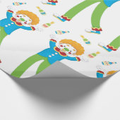 Juggling Clown Geschenkpapier (Ecke)