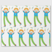 Juggling Clown Geschenkpapier (Flach)