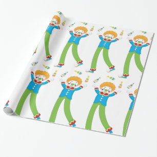 Juggling Clown Geschenkpapier