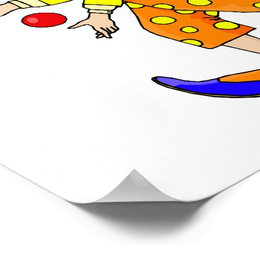Juggling Clown Poster (Ecke)