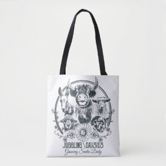 Juggling Daisies Farm Familie Doppelseitiges Bag Tasche
