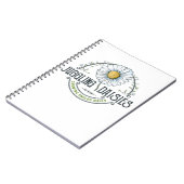 Juggling Daisis Logo-Notebook Notizblock (Linke Seite)
