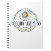 Juggling Daisis Logo-Notebook Notizblock (Vorderseite)