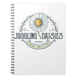 Juggling Daisis Logo-Notebook Notizblock