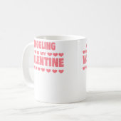 Juggling Is My Valentine Valentines Day Funny Jugg Kaffeetasse (Vorderseite Links)