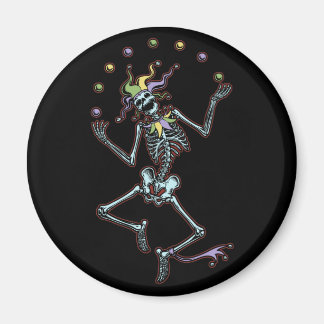 Juggling Jester Skeleton Magnet