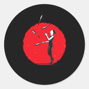 Juggling Juggle Artist Juggler Runder Aufkleber