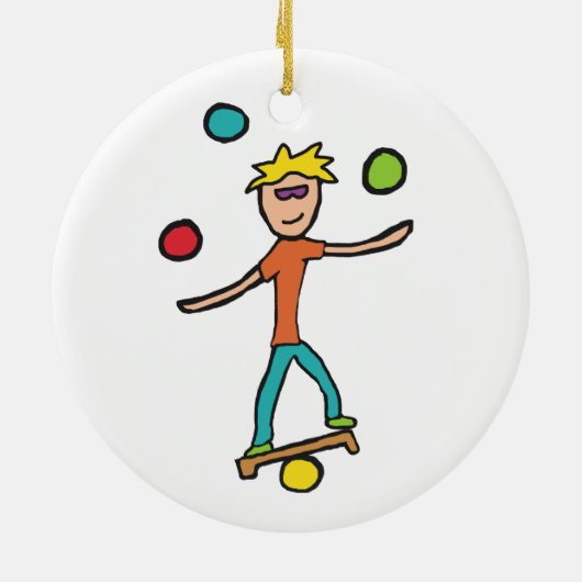 Juggling Keramik Ornament (Hinten)