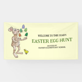 Juggling Oaster Bunny Banner