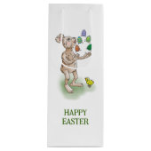 Juggling Oaster Bunny Geschenktüte Für Weinflaschen (Vorderseite)