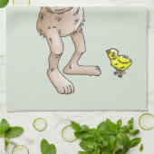 Juggling Oaster Bunny Geschirrtuch (Gefaltet)