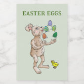 Juggling Oaster Bunny Lebensmitteletikett (Einzelnes Label)