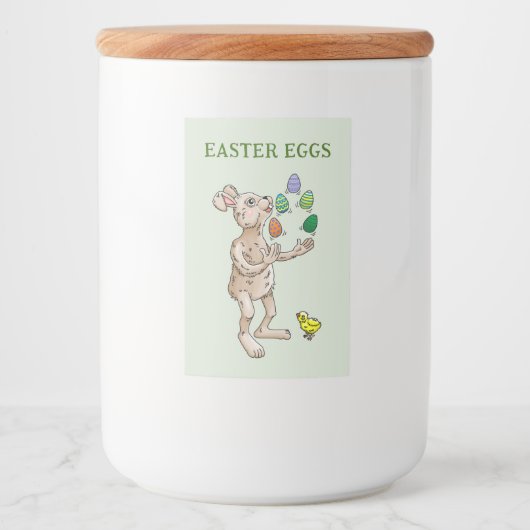 Juggling Oaster Bunny Lebensmitteletikett (Vorderseite)