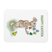 Juggling Oaster Bunny Magnet (Horizontal)