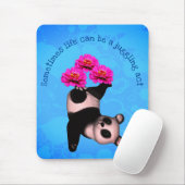 Juggling Panda Bär und Blume Inspiration Mousepad (Mit Mouse)