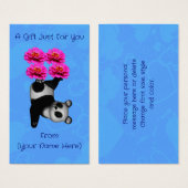 Juggling Panda Bear Personalisierte Geschenkkarte (Vorne & Hinten)