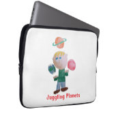 Juggling Planets Laptop Case (Vorne Rechts)