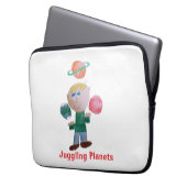 Juggling Planets Laptop Case (Vorderseite Links)