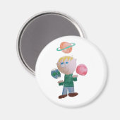 Juggling Planets Magnet (Vorderseite/Rückseite)