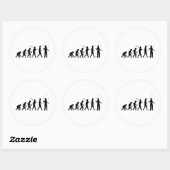 Juggling Runder Aufkleber (Blatt)