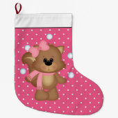 Juggling Snowballs Eichhörnchen Weihnachts-Strumpf Großer Weihnachtsstrumpf (Vorderseite)