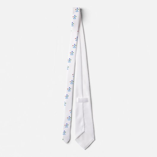 Juggling Snowman Entertainer Krawatte (Rückseite)