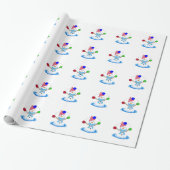 Juggling Snowman Whimsy Geschenkpapier (Ungerollt)