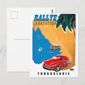 Jugoslawien, adriatische Kundgebung, Oldtimer, Vin Postkarte (Vorne/Hinten)