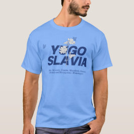 Jugoslawien Balkan Shirt mit Blumen