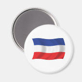 Jugoslawien Flag Magnet (Vorderseite/Rückseite)