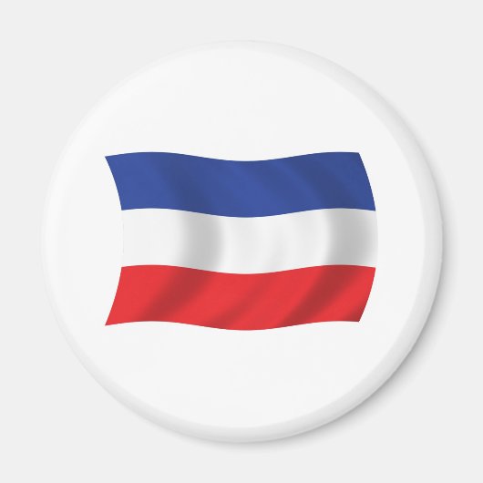 Jugoslawien Flag Magnet (Vorne)