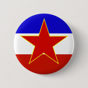 Jugoslawien-Flagge Button