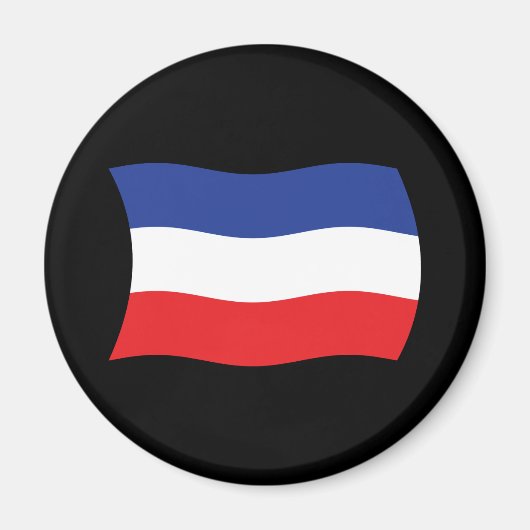 Jugoslawien Flagge Magnet (Vorne)
