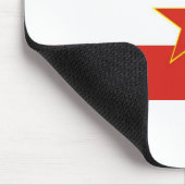 Jugoslawien-Flagge Mousepad (Ecke)