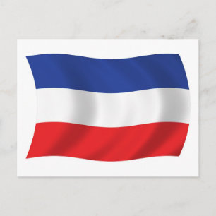 Jugoslawien Flagge Postkarte