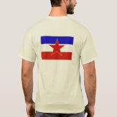 Jugoslawien-Flagge T-Shirt (Rückseite)