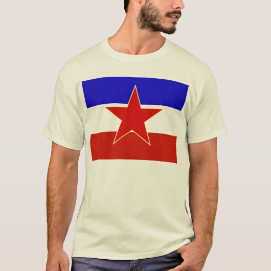 Jugoslawien-Flagge T-Shirt (Vorderseite)