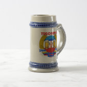 Jugoslawien-Frühjahrsferien Stein 1980 Bierglas (VorderseiteRechts)