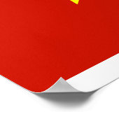 Jugoslawien Hochwertige Flagge Poster (Ecke)